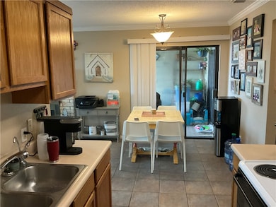 Dining area leading to private