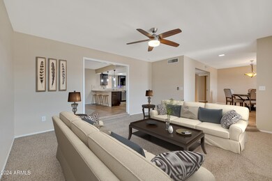 Virtually Staged Living Room.