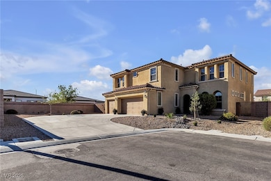 Mediterranean / spanish house featuring stucco siding, driveway, an attached garage, and a tile roof