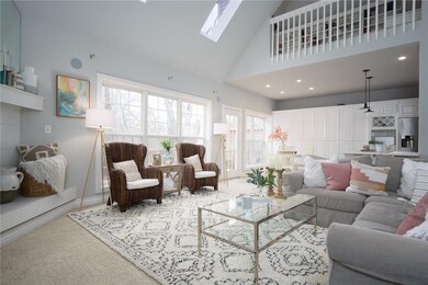 Loft overlooking the living area and a very open floorplan.