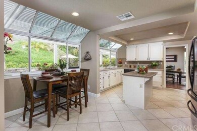 Eating area between kitchen and family room.