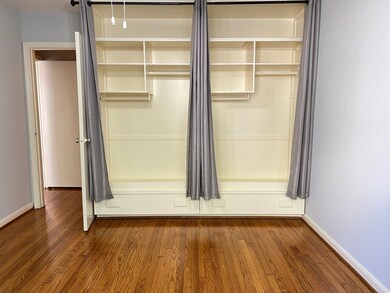 Built in storage/closet in the bedroom.