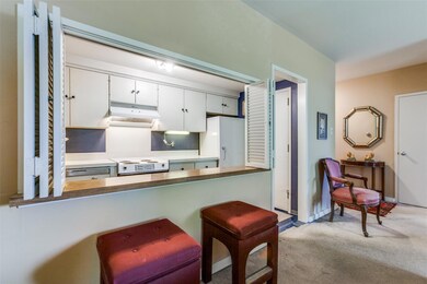 Serving counter or breakfast bar between kitchen a