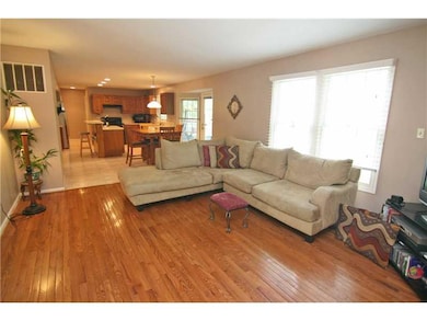 Family Room. The family room opens to the kitchen 