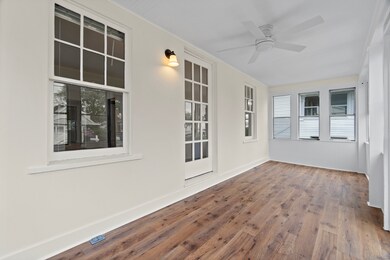 Front porch facing north.