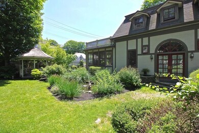 Water Feature & Gazebo accented by beautiful lands