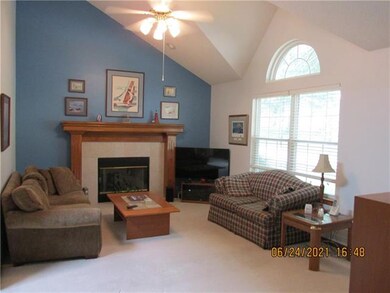 Living Room w/Vaulted Ceiling