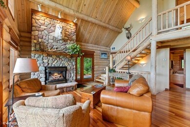 Full Length Rock Fireplace