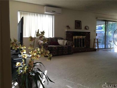 Family room with fireplace