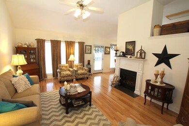 Living room from entry foyer
