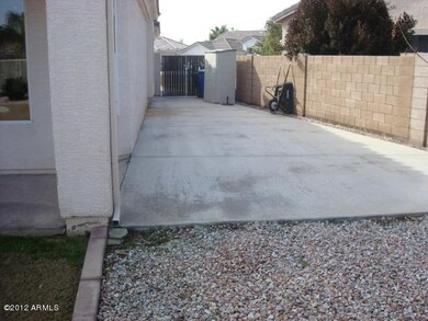 Side RV gate with extended concrete