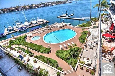 View of the community pool and spa