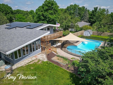 Backyard with Salt Water Pool
