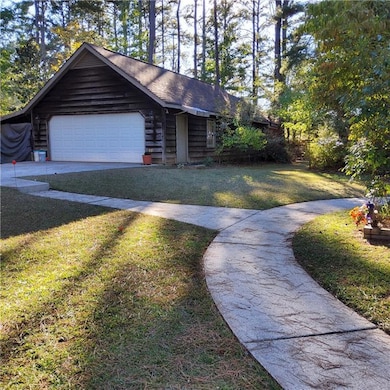 Garage and side walk