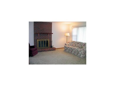 Living Room. Living room with wood burning firepla