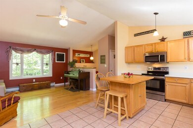 Loving this open concept kitchen to living room!