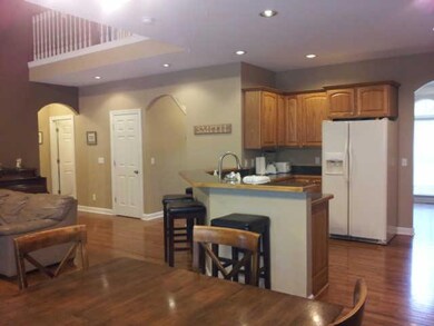 Eat-in nook and kitchen adjacent from the family room so the cook isn't left out of the fun!