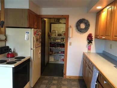 Kitchen view looking into pantry...