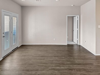 Dining area that goes to the backyard and master bedroom