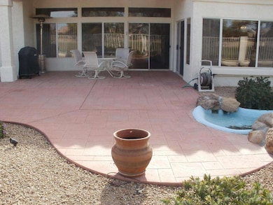 Rear view of patio