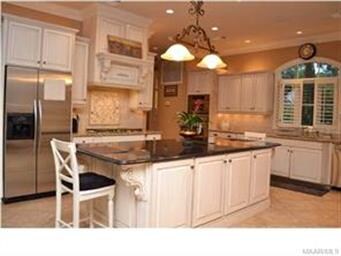 Stainless steel appliances in the gourmet kitchen 
