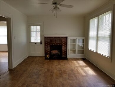 Living room with gas log fireplace