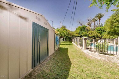 Large yard with Storage Building