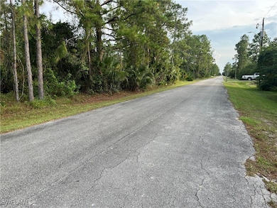 View of road, looking south from property.