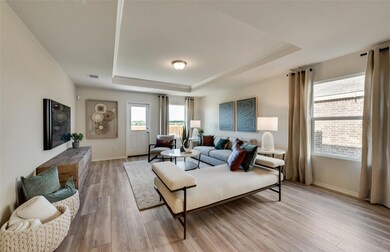 Spacious gathering room *Photos of furnished model