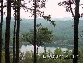 View of lake from top