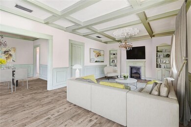 Photo has virtual staging & renovation (living & d