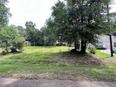 Property stakes on left and right sides of the pro