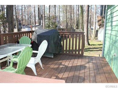 Side Deck, recently stained.