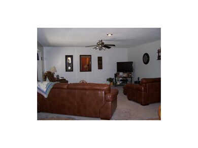 Living Room with new carpet.