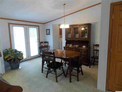 Spacious dining area.