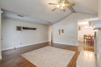 Living room featuring hardwood / wood-style floors