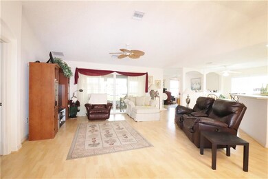EXPANSIVE GREAT ROOM WITH UPGRADED CEILING FAN
