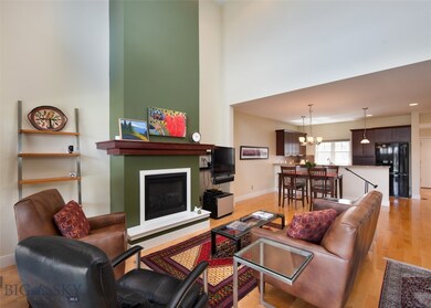 Cozy gas fireplace and open floor plan.
