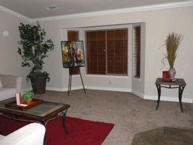 Bay window in living room