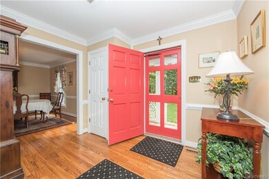 Lovely hardwood floors compliment the first floor.