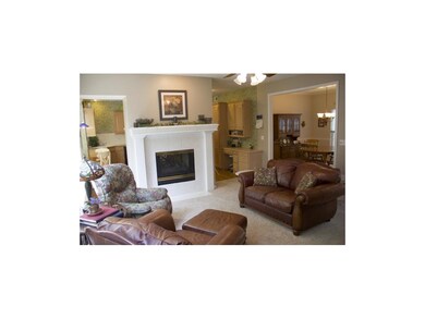 Family Room with see-through fireplace