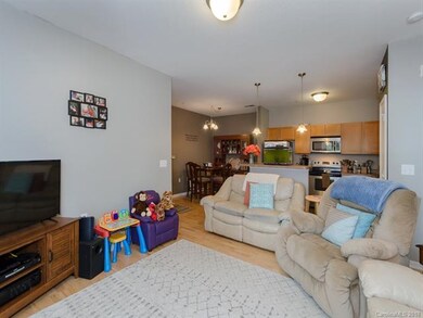 Open floor plan concept with easy access to kitche