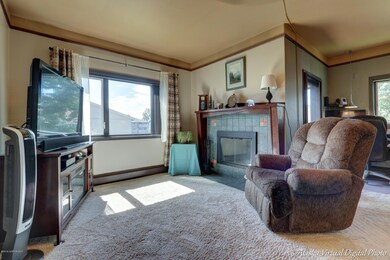 Bright LIving room w/FP