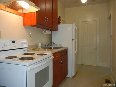 Kitchen-refridgerator and stove.