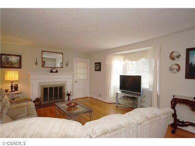 Living Room - Bay Window and Fireplace!