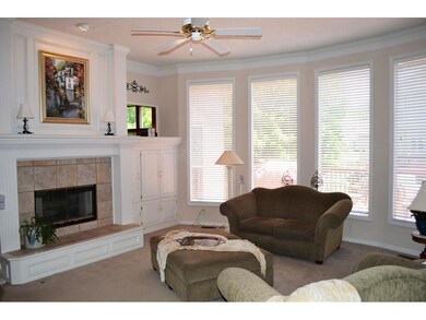 Great room featuring bay window and see through fi