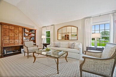Spacious, sunny Living Room with gas fireplace