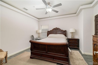 Bedroom #3-with baseboards and ceiling fan