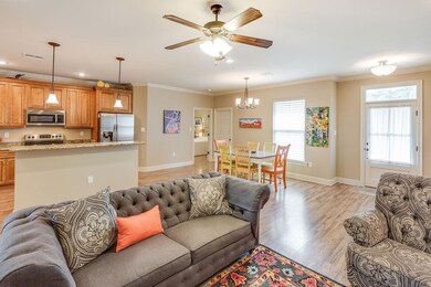A cheerful open space with natural light from fron
