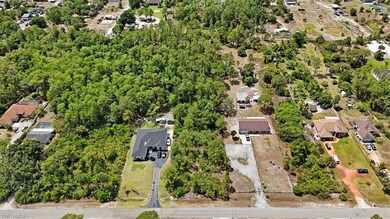 Aerial view of residential area